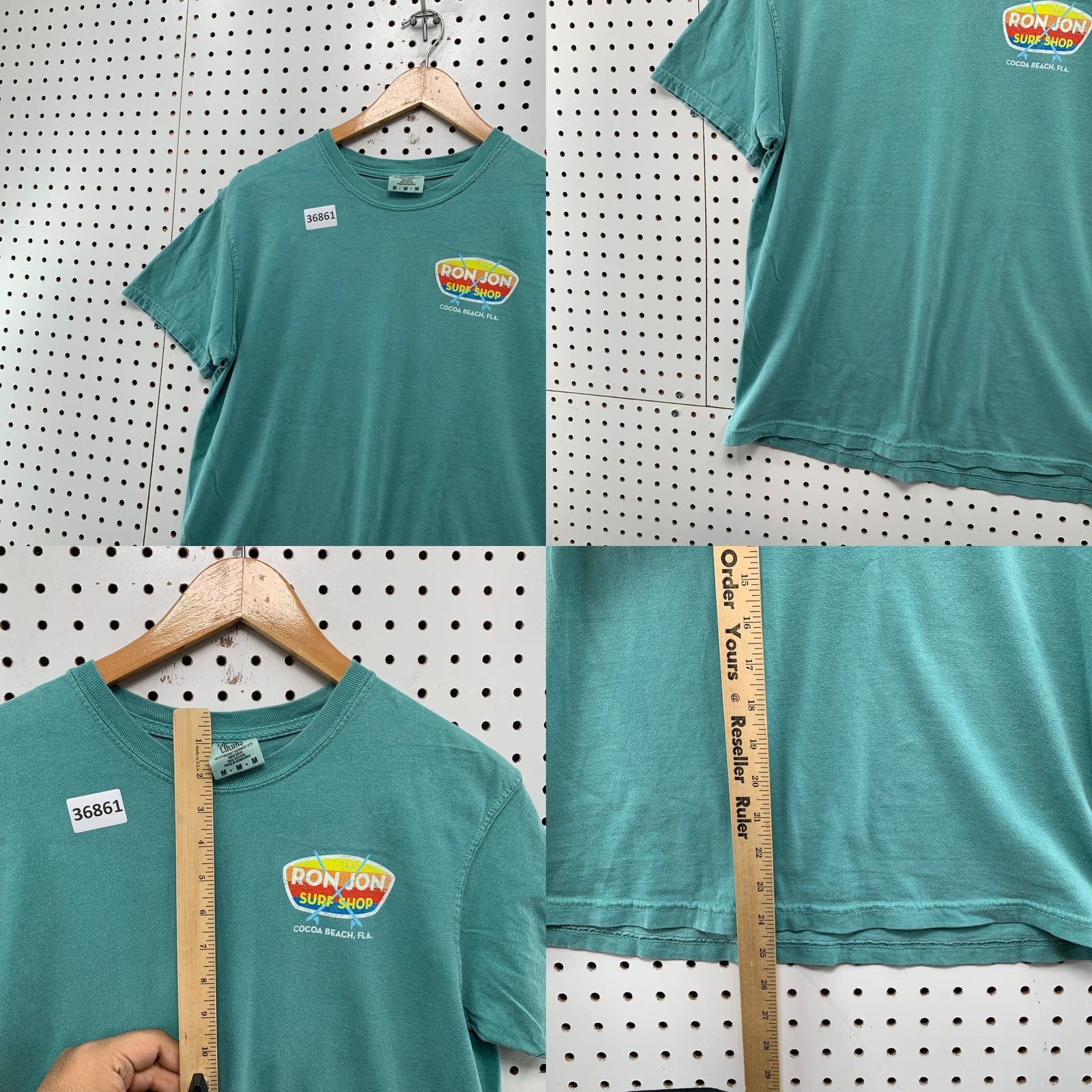 Ron Jon Surf Shop Ron Jon Surf Shop Shirt Mens Medium Blue Cocoa Beach Florida 19x25.5 Size US M / EU 48-50 / 2 - 8 Thumbnail