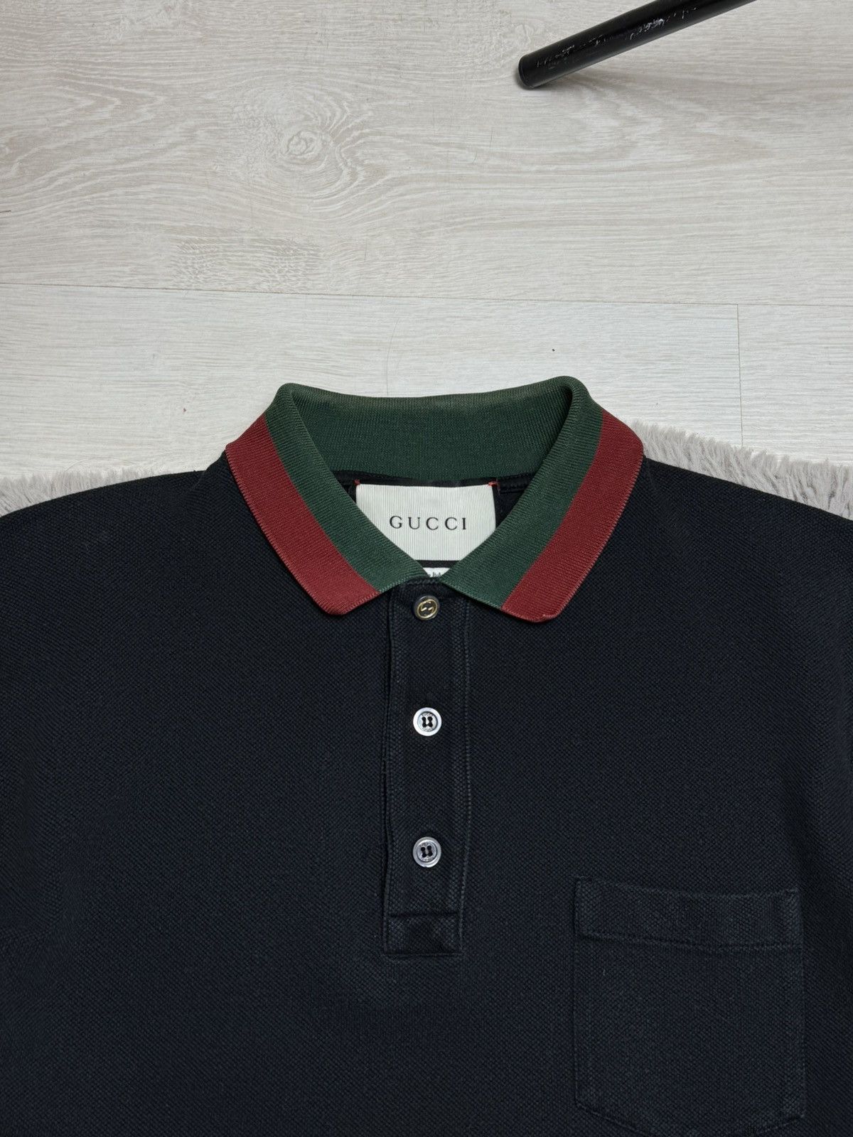 Gucci Gucci Vintage Polos T-Shirt Luxury Brand Old Money Style Size US M / EU 48-50 / 2 - 2 Thumbnail
