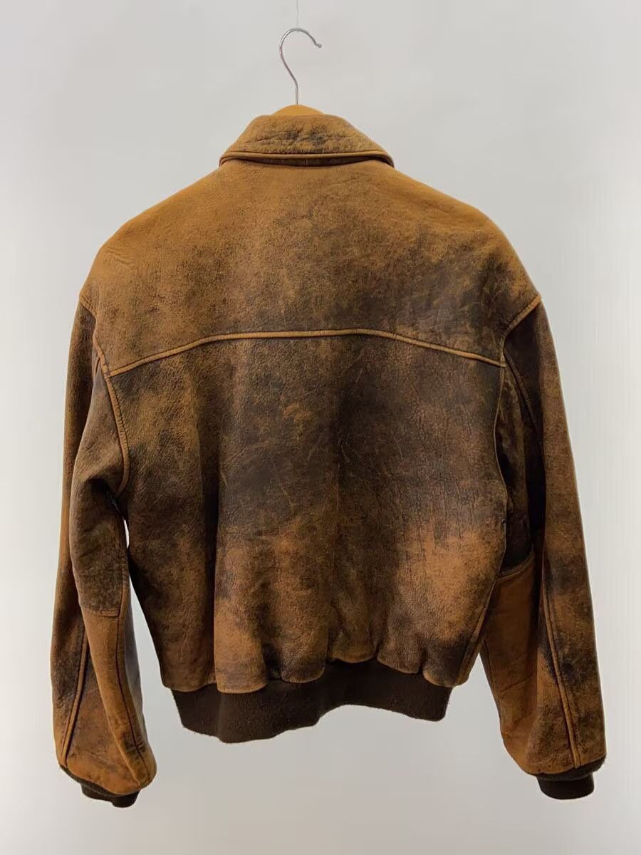 Avirex Avirex Plain Leather Flight Jacket Brown Size US S / EU 44-46 / 1 - 2 Thumbnail