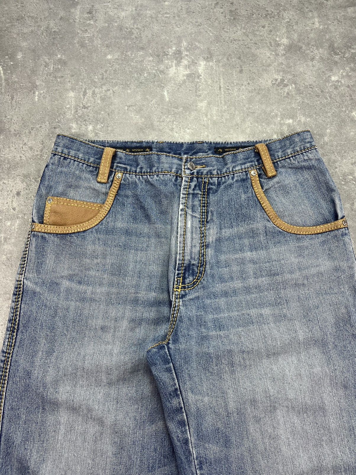 Al Wissam Al Wissam Y2K Embroidered Logo Baggy Denim Shorts Jorts 36 Size US 36 / EU 52 - 5 Thumbnail
