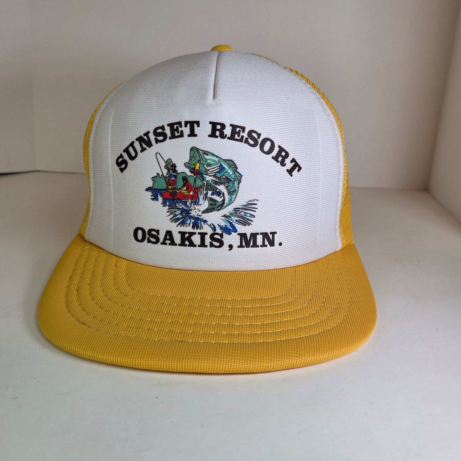 Other Vintage 80s Sunset Resort Osakis MN Trucker Hat Young An Size ONE SIZE - 1 Thumbnail