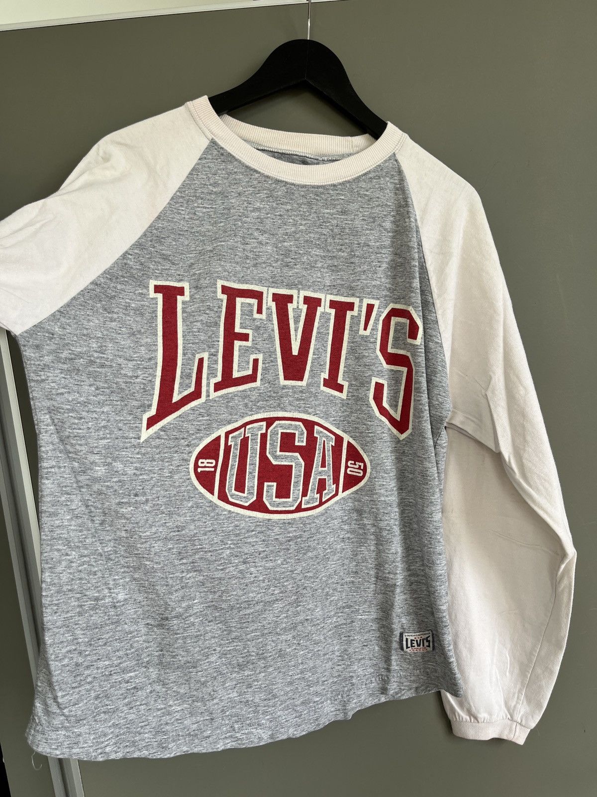 Levi's LEVIS USA Big Logo College Long Sleeve Shirt Size US L / EU 52-54 / 3 - 7 Thumbnail