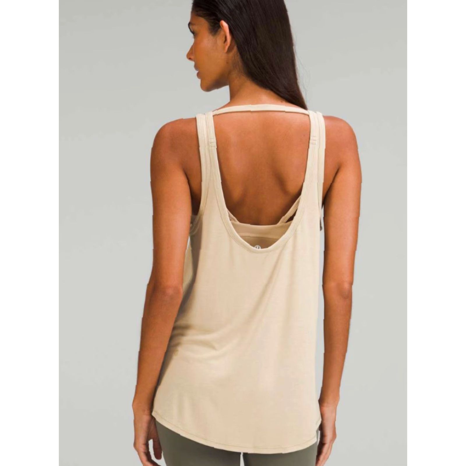 Lululemon LULULEMON Shirt Womens Tank Top Size 4 Trench Brown Yoga Gym Ease of it All Size S / US 4 / IT 40 - 2 Thumbnail