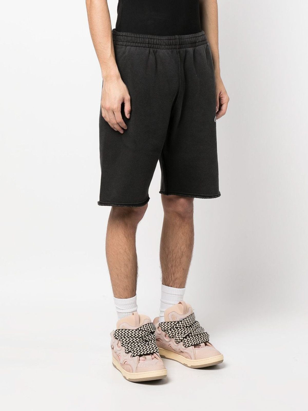 Off-White o1gr1nt0425 Wave Off Sweatshorts in Black Size US 36 / EU 52 - 2 Thumbnail