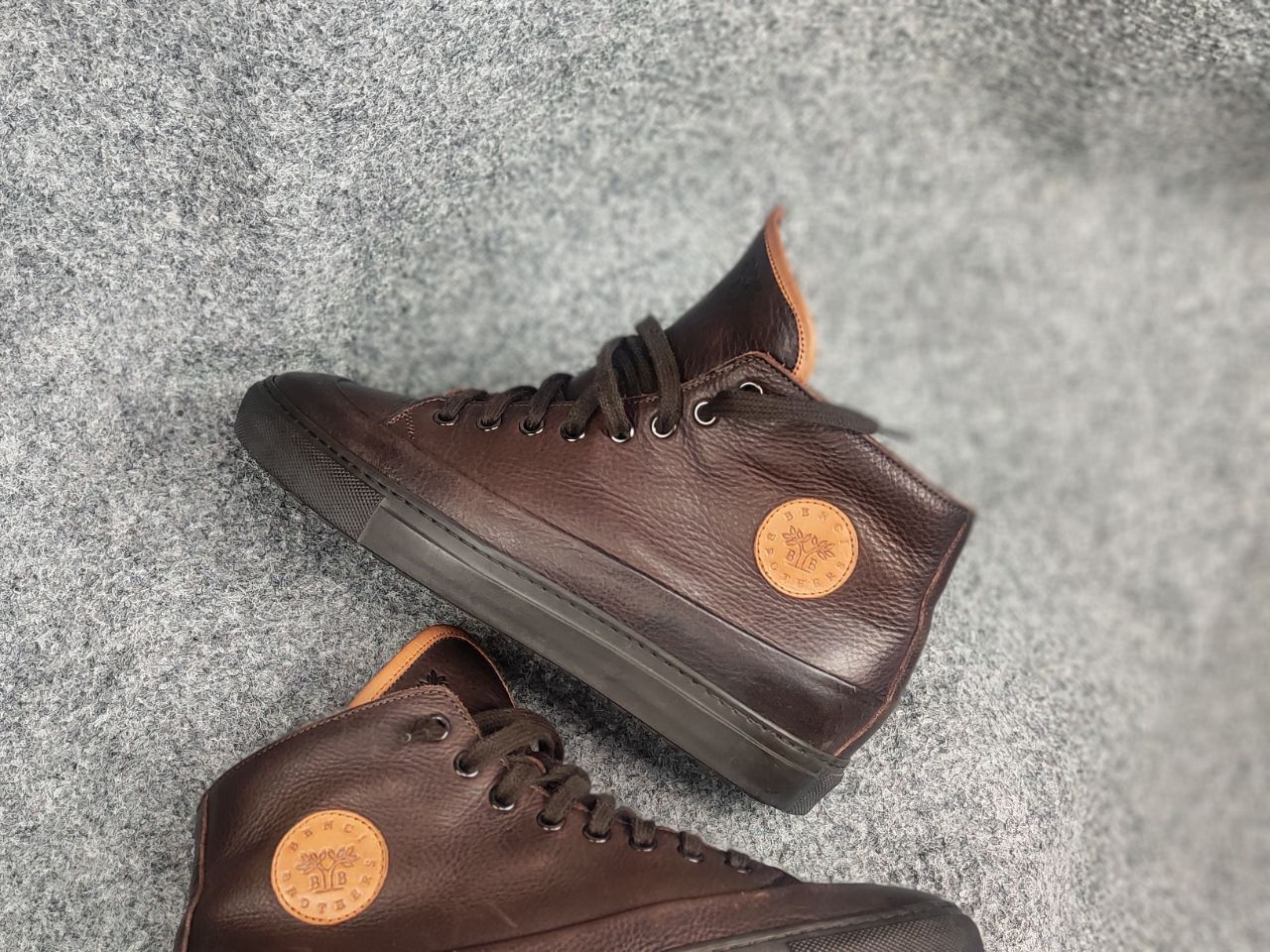 Other Benci Brothers scrambler Fur brown leather boots Sneakers Size US 8 / IT 38 - 3 Thumbnail