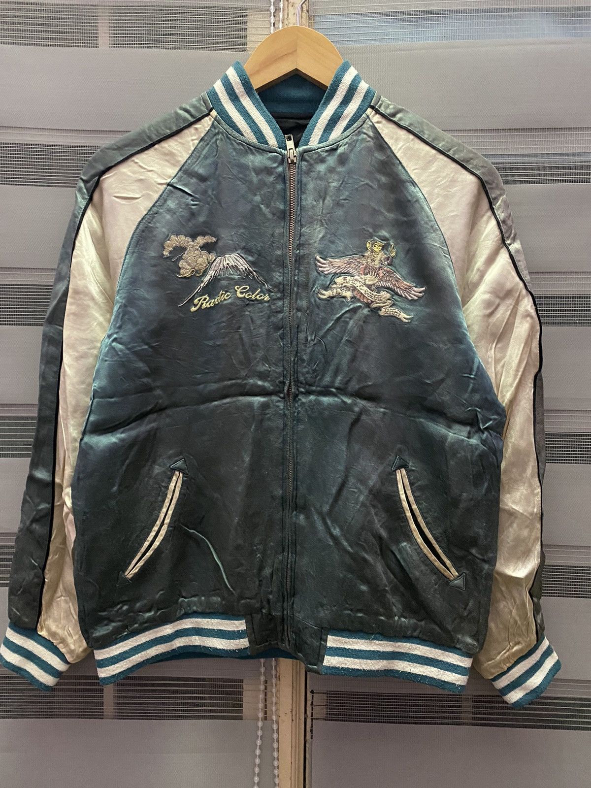 Japanese Brand × Vintage Vintage Sukajan Souvenir Japan Tokyo Monkey Jacket Medium Size US S / EU 44-46 / 1 - 3 Thumbnail