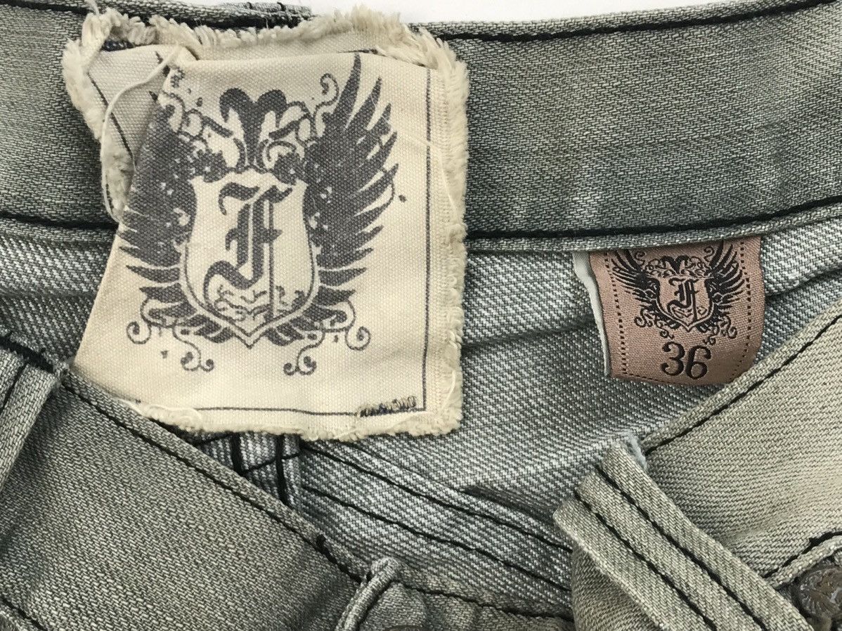 Vintage FUSAI denim embroidered 2000s jeans quality 36 dyed
