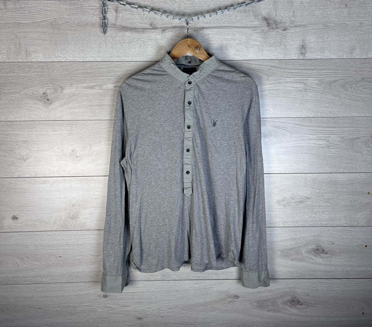 Allsaints Men's Button Down Shirt 1/3 size L Allsaints y2k Size US L / EU 52-54 / 3 - 1 Thumbnail