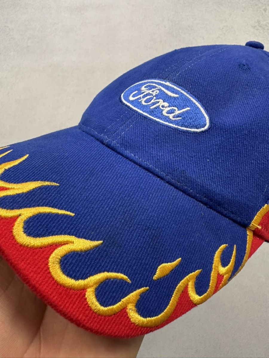 Ford Vintage Ford Racing Flame Cap Hats 90s Size ONE SIZE - 6 Thumbnail