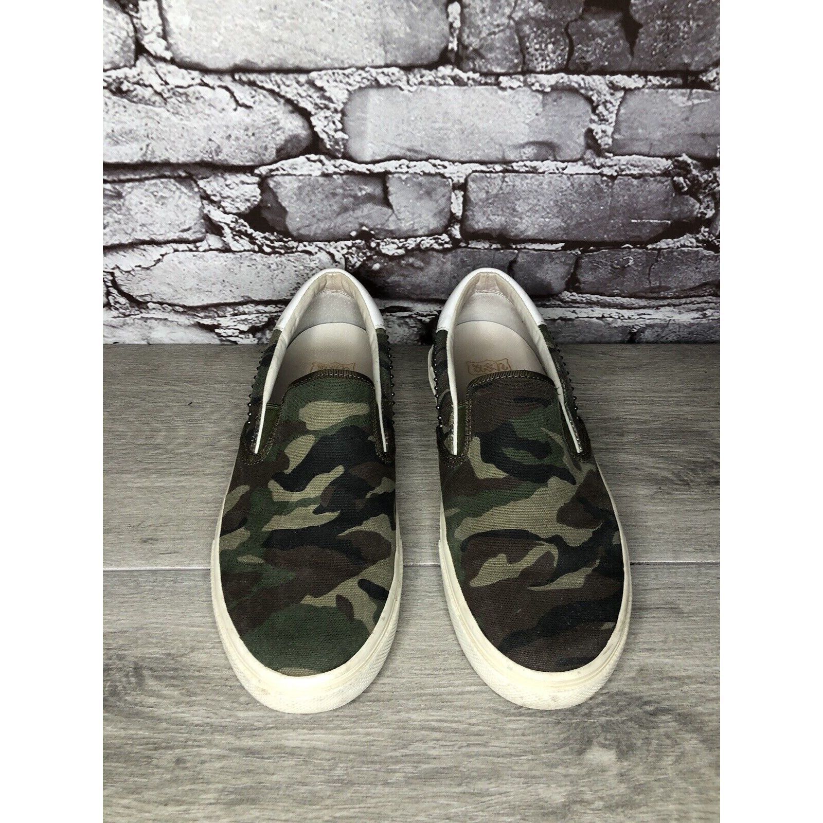 ASH Ash Nikita Camouflage Army Military Canvas Slip On Sneakers Size US 8.5 / IT 38.5 - 2 Thumbnail