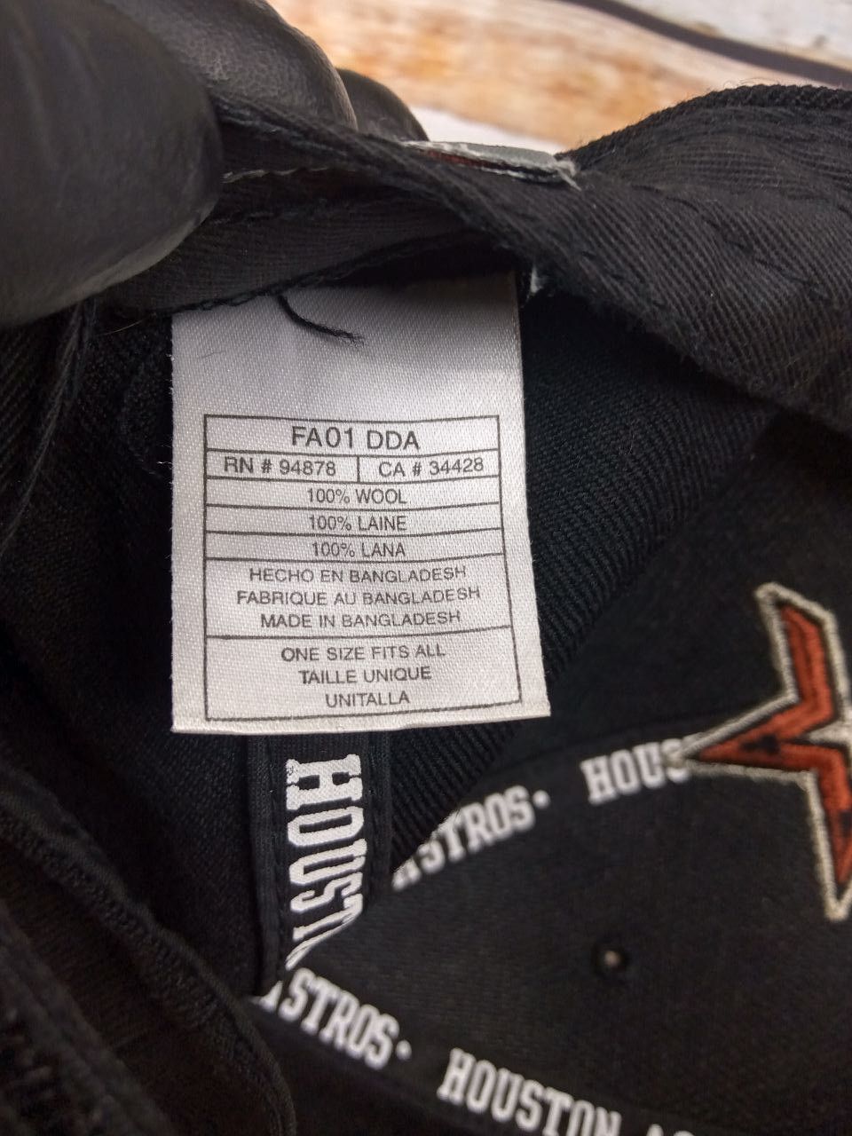 Nike Vintage Nike Houston Astros 100% Wool Cap Hat Size ONE SIZE - 10 Thumbnail