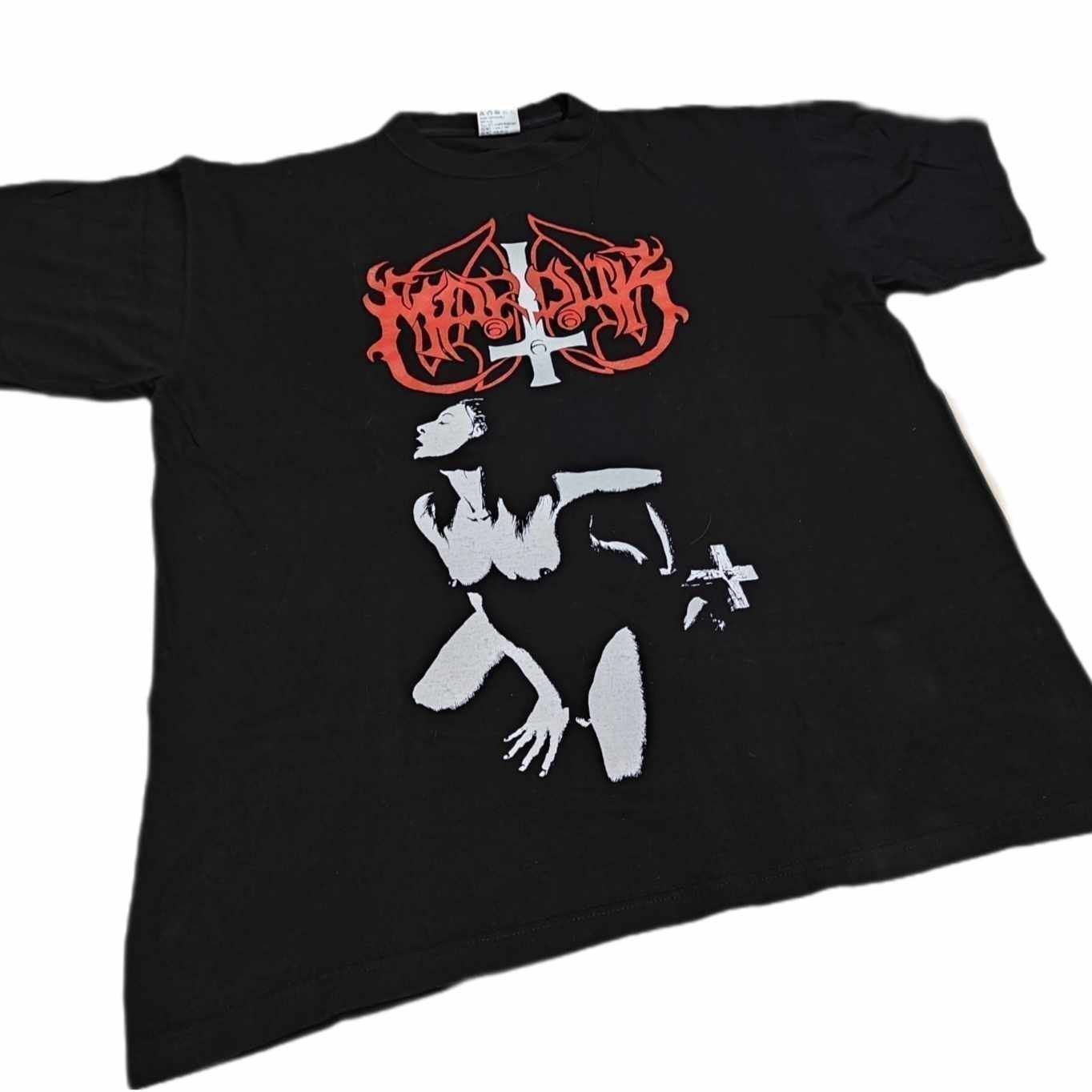 Band Tees × Vintage MARDUK 1995 Vintage t-Shirt XL - Fuck Me Jesus - Black Metal Size US XL / EU 56 / 4 - 7 Thumbnail