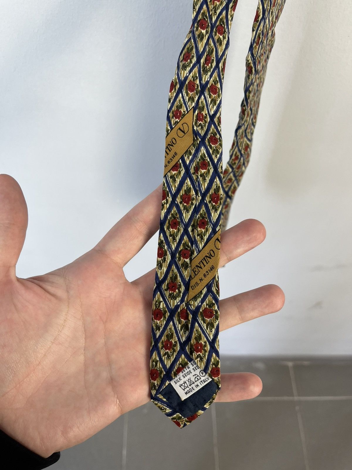Valentino × Vintage Valentino Vintage Floral Silk Tie Made in Italy Size ONE SIZE - 5 Thumbnail