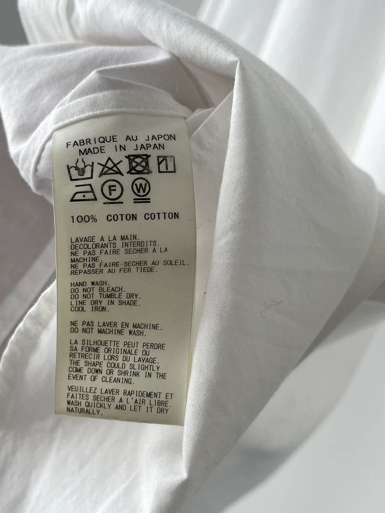 Yohji Yamamoto Yohji Yamamoto 17ss Shaped Collar White Shirt 2506-Nextarro Size US XL / EU 56 / 4 - 5 Thumbnail
