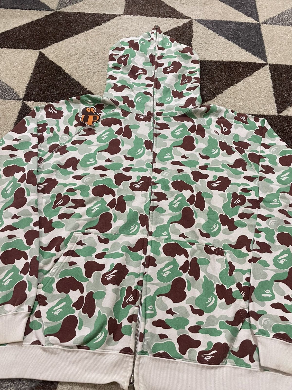 Bape OG Bape Exlusive Sendai Camo Fullzip Hoodie Size US L / EU 52-54 / 3 - 3 Thumbnail