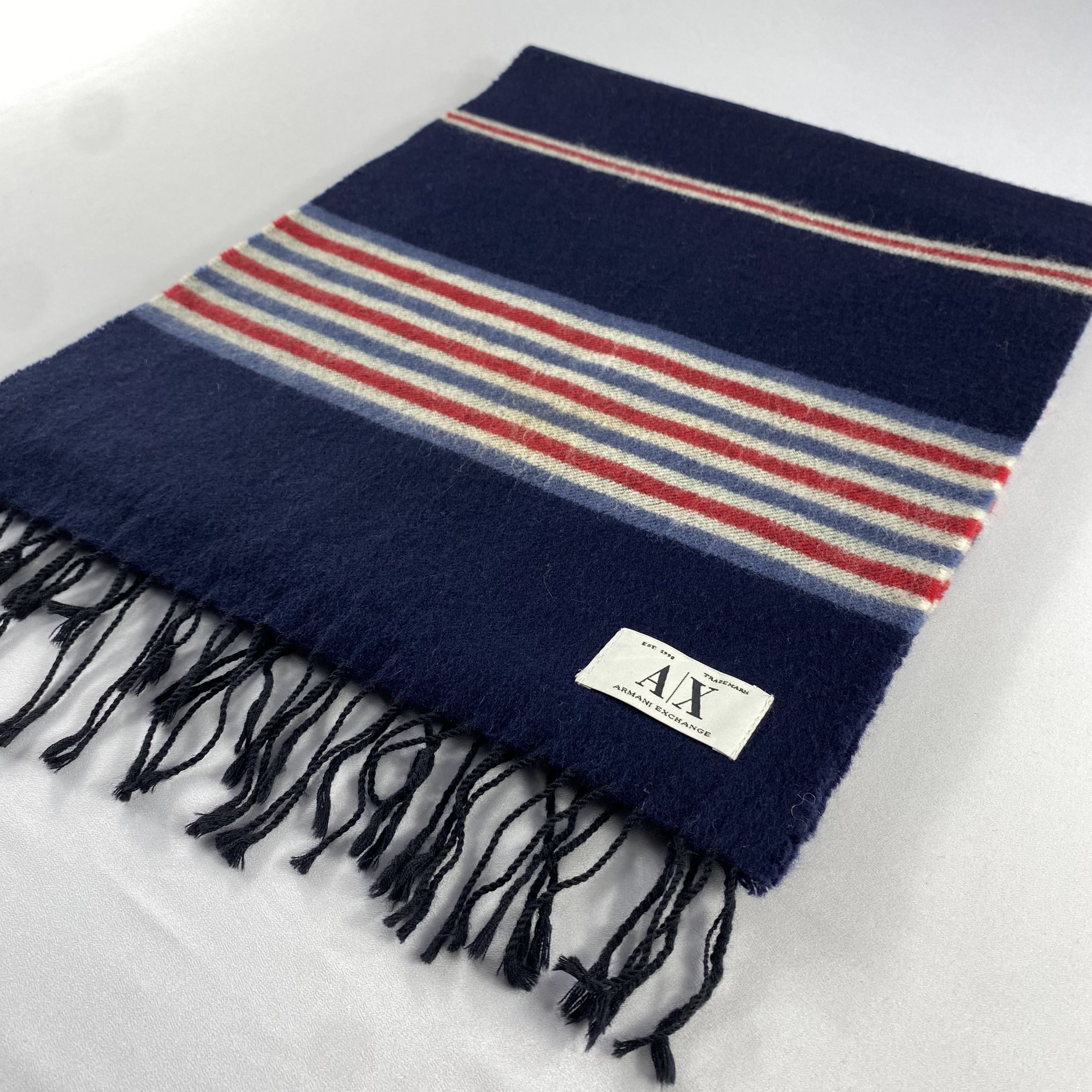 Armani Exchange Armani Exchange Scarf Neck Wrap Wool Muffler Size ONE SIZE - 3 Thumbnail