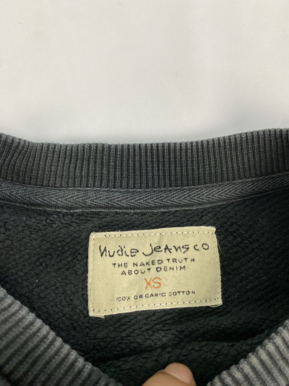 Nudie Jeans Nudie Jeans faded black Organic Cotton sweatshirt Size US XS / EU 42 / 0 - 4 Thumbnail