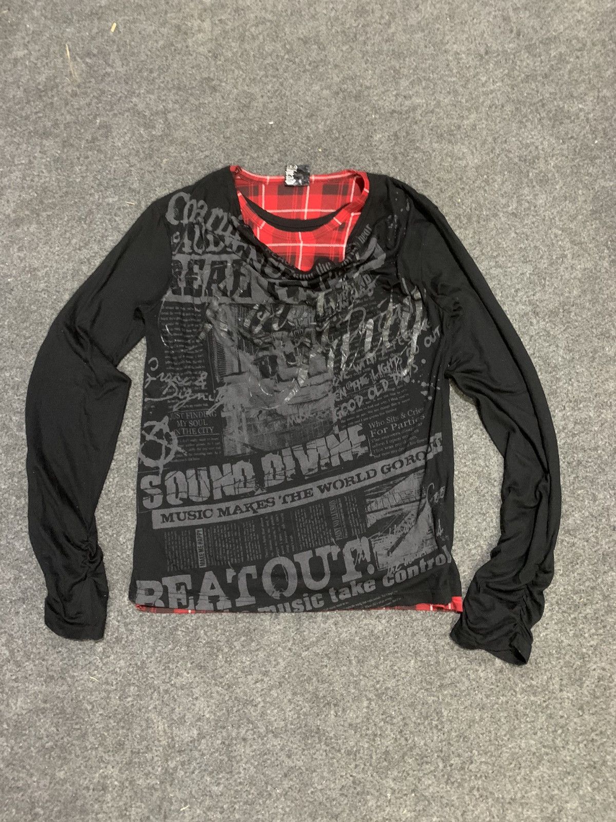 Hysteric Glamour × Japanese Brand × Le Grande Bleu (L.G.B.) CLAS AHEAD ANARCHY POEM DOUBLE LAYERS Size US M / EU 48-50 / 2 - 8 Thumbnail