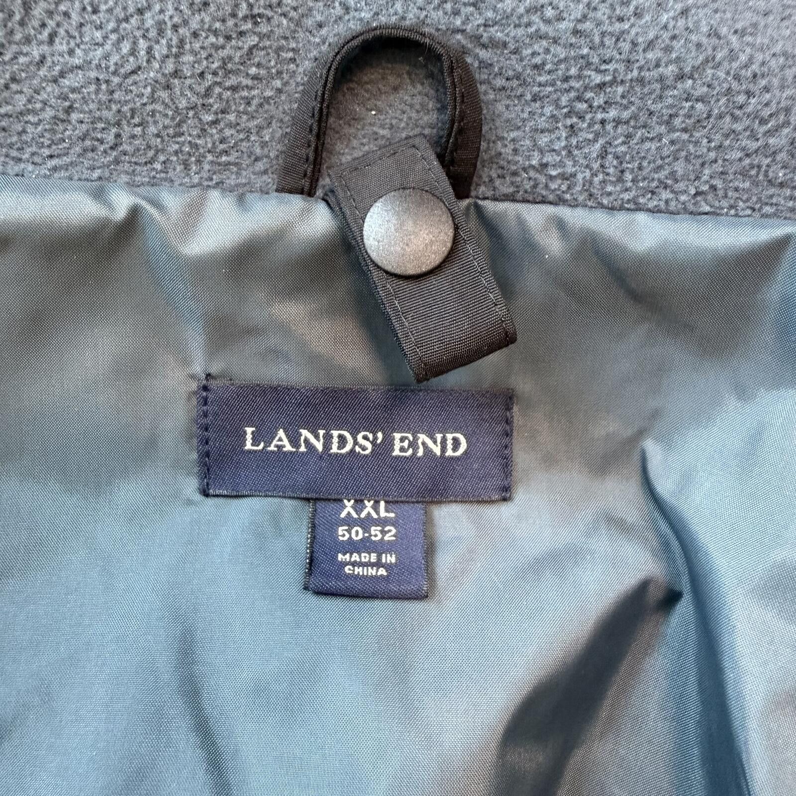 Lands' End Lands' End Men's Black Nylon Hooded Jacket Size XXL Size US XXL / EU 58 / 5 - 2 Thumbnail