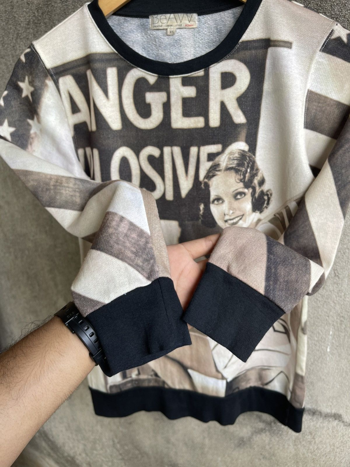 Creative Recreation × Vintage Vintage90s🔥MARILYN MONROE🔥Distressed Full Print Sweatshirt Size US XS / EU 42 / 0 - 3 Thumbnail