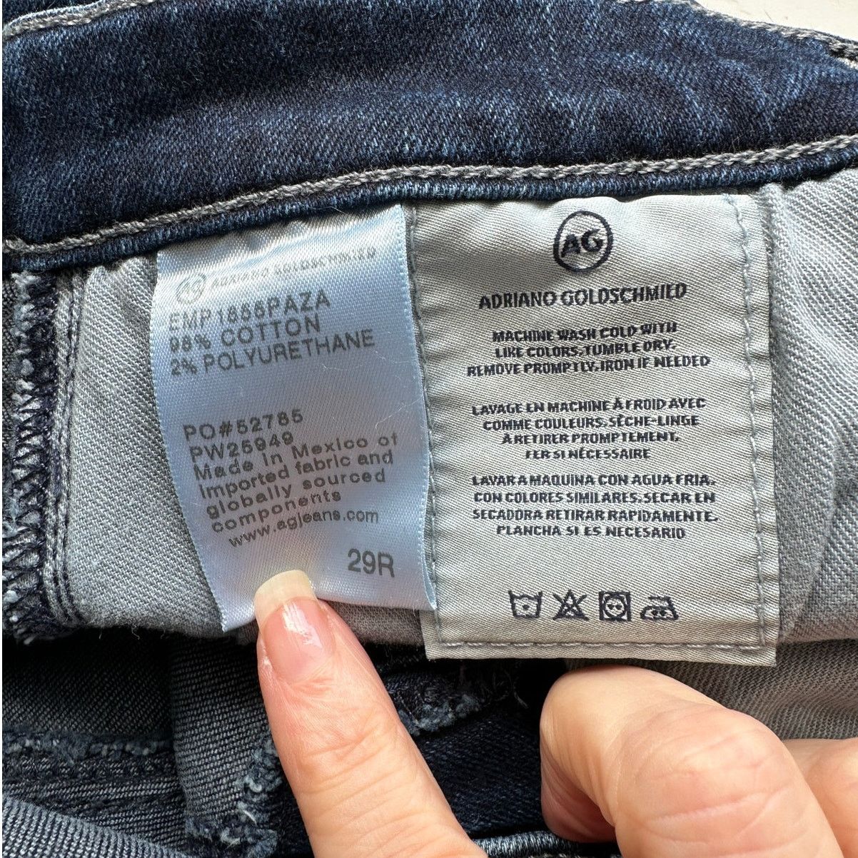 AG Adriano Goldschmied AG Prima Ankle Cigarette Dark Wash Women’s US 29 Jeans Size 29" - 8 Thumbnail