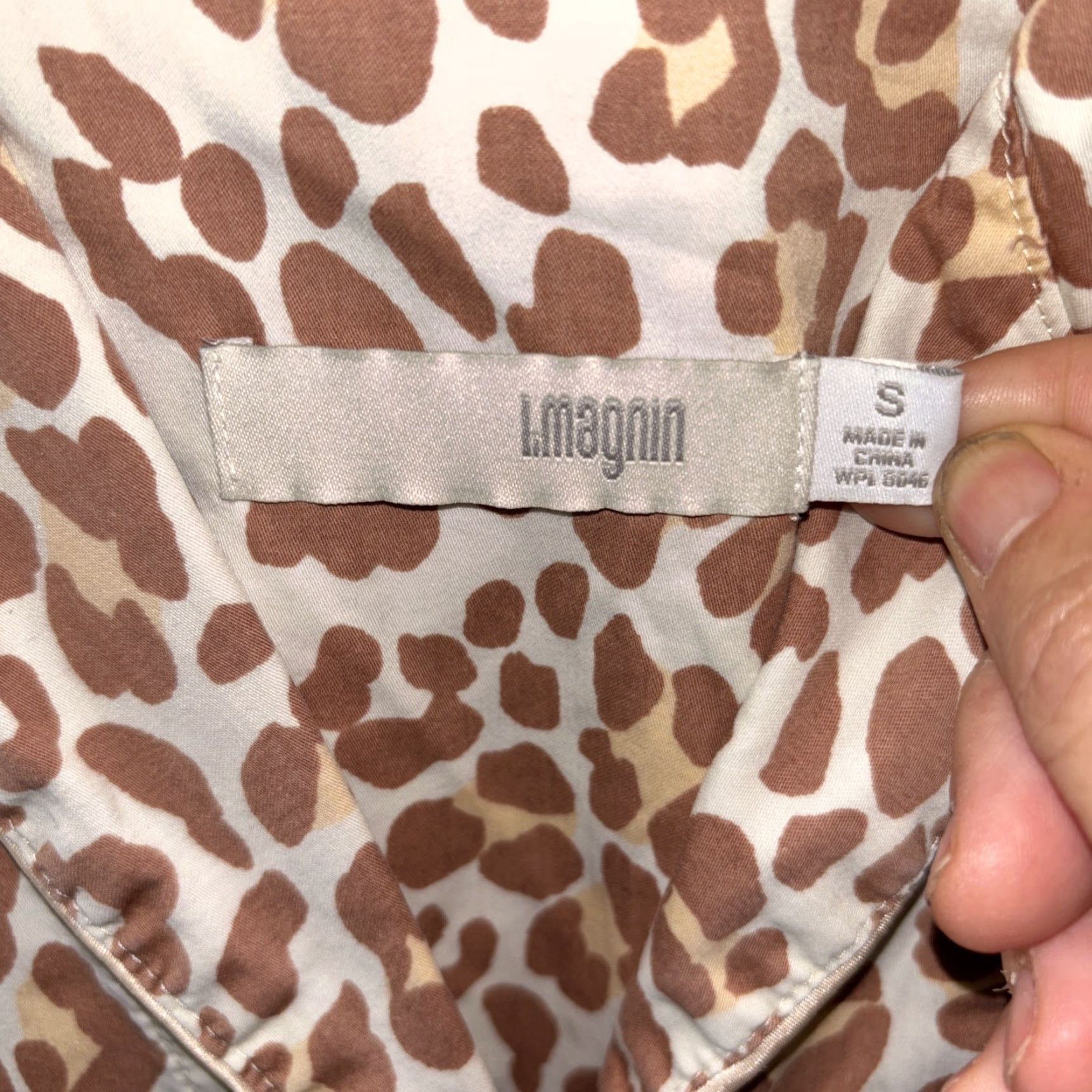 I. Magnin VINTAGE I Magnin Pajama Top Animal Print Long Sleeve Cotton S Size S / US 4 / IT 40 - 3 Thumbnail