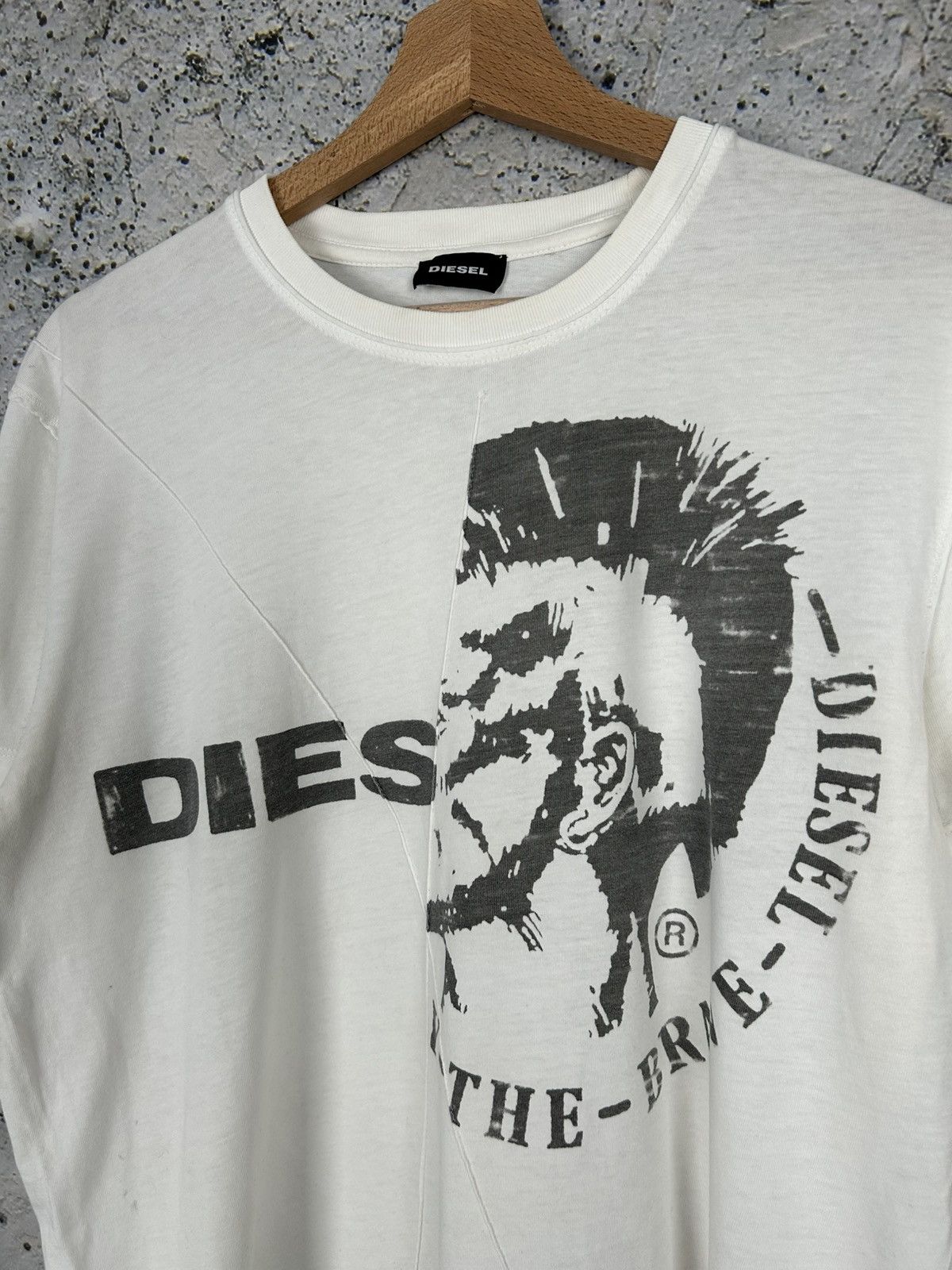 Diesel Vintage Diesel Punk Graphic Tee Y2K 00s Grunge Rock Size US XL / EU 56 / 4 - 3 Thumbnail