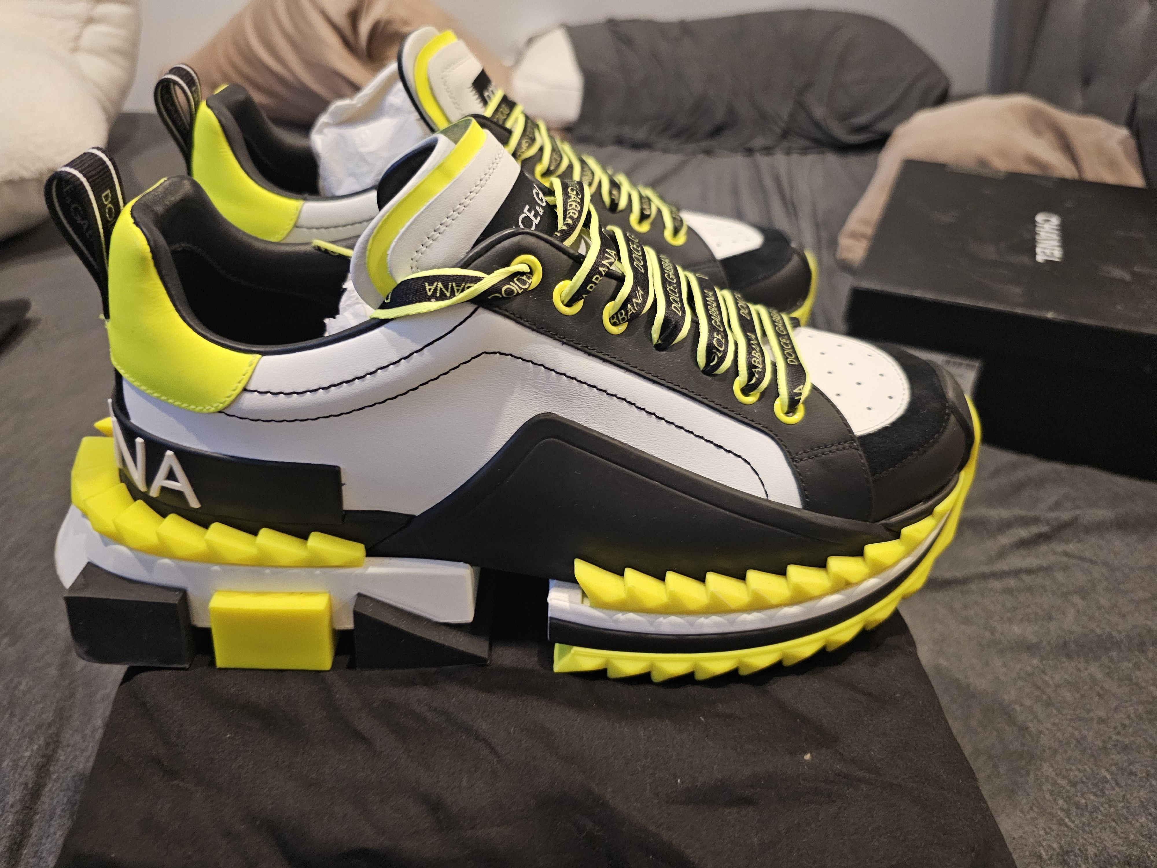 dolce gabbana neon sneakers