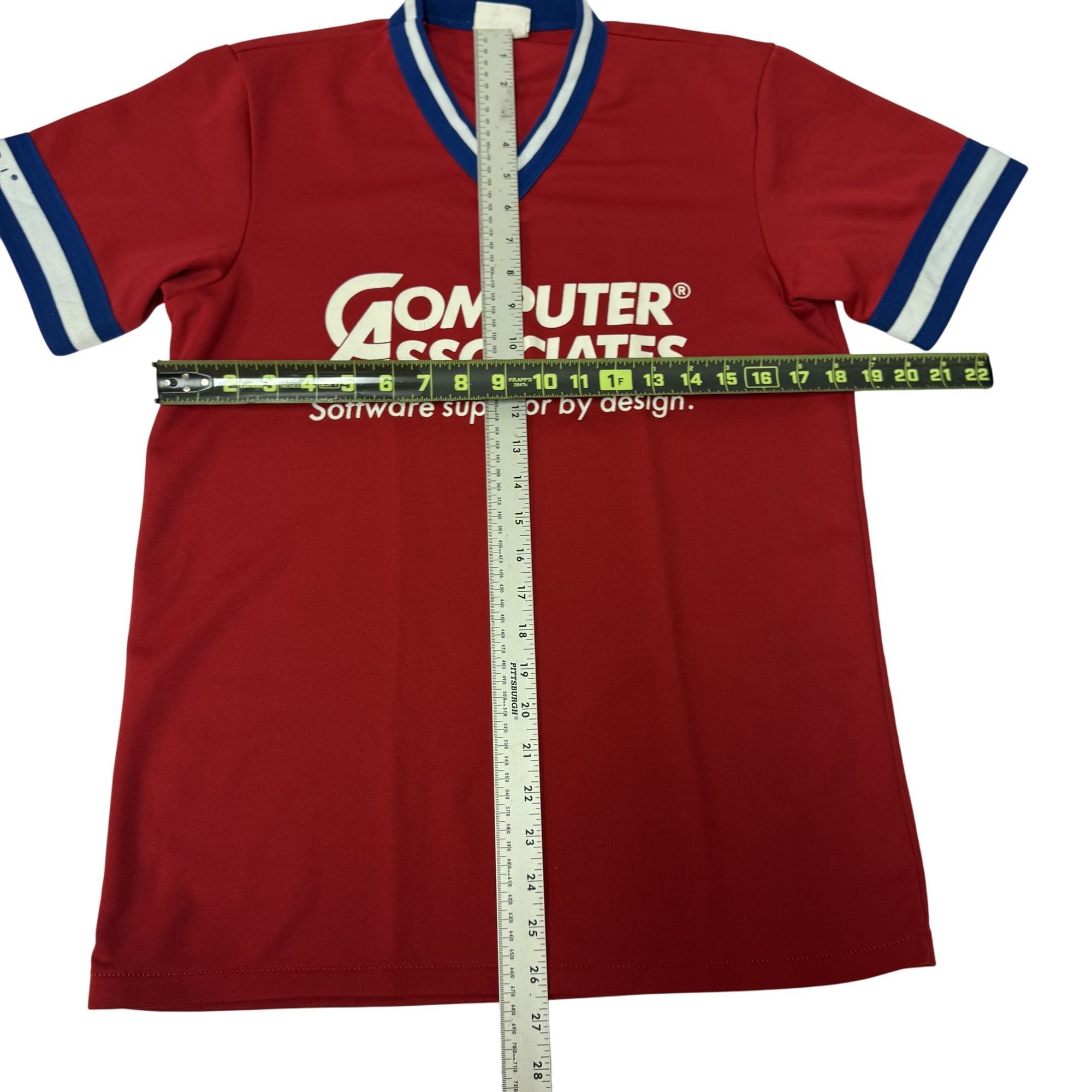 Majestic Vtg Majestic Red COMPUTER ASSOCIATES Software PROMO Jersey Size US M / EU 48-50 / 2 - 7 Thumbnail