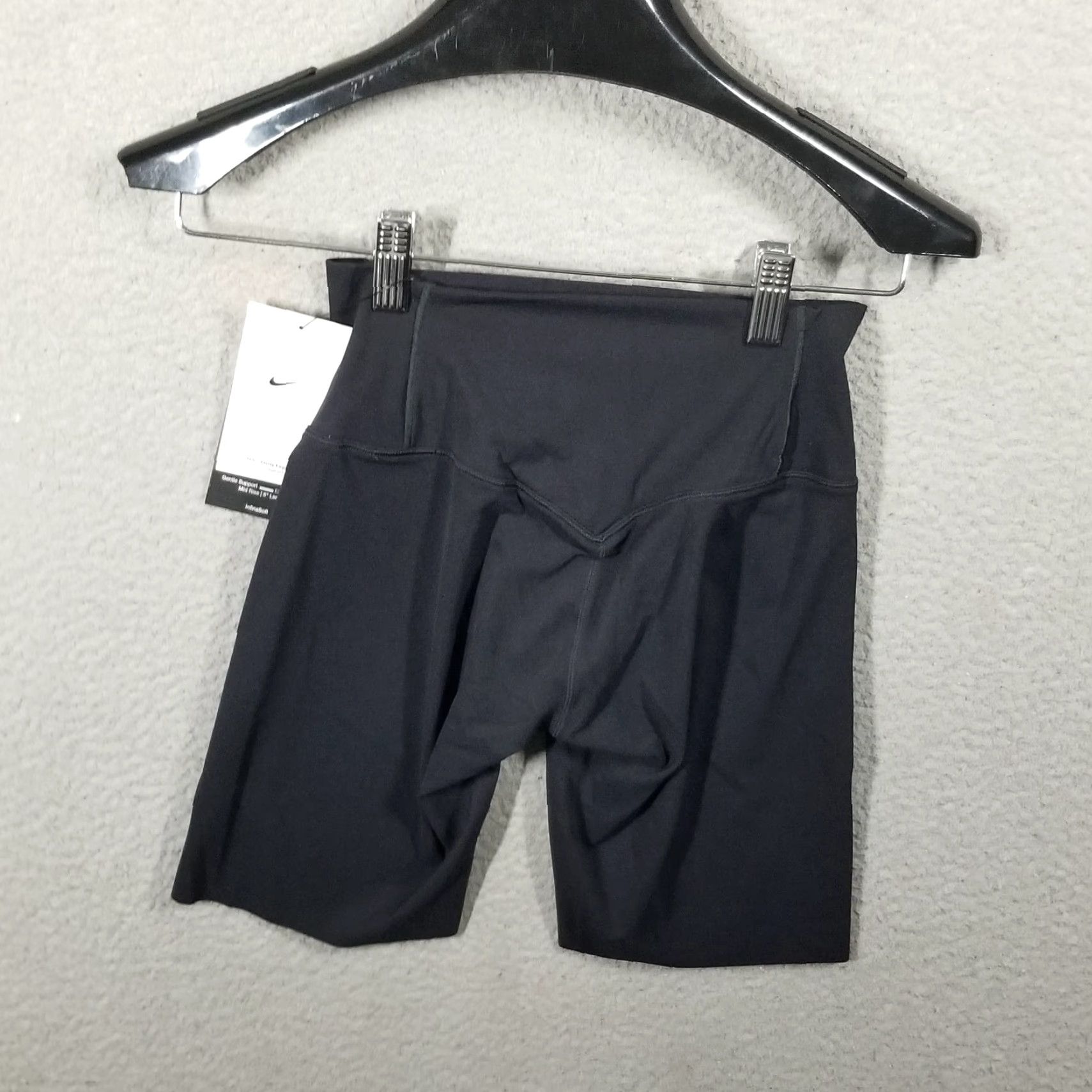 Nike Nike Women's XS Black High Rise Biker Shorts Athletic Gym Fitness Activewear Size 26" / US 2 / IT 38 - 6 Thumbnail