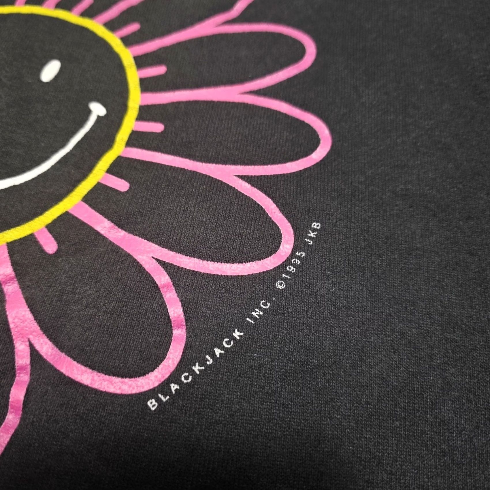 Fruit Of The Loom VINTAGE Flower Graphic Jim Benton Sweatshirt 1995 Adult XL Faded USA Sweatshirt Size US XL / EU 56 / 4 - 4 Thumbnail