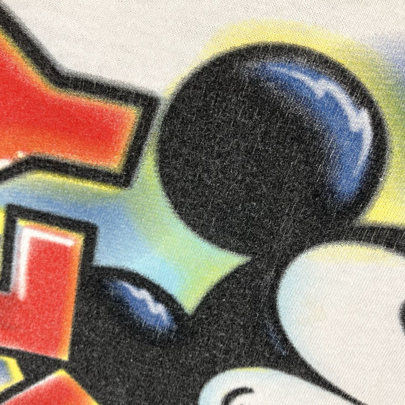 Disney Disney T Shirt Mens M White Mickey Mouse Short Sleeve Retro 80s Airbrush Art Shirt Size US M / EU 48-50 / 2 - 5 Thumbnail
