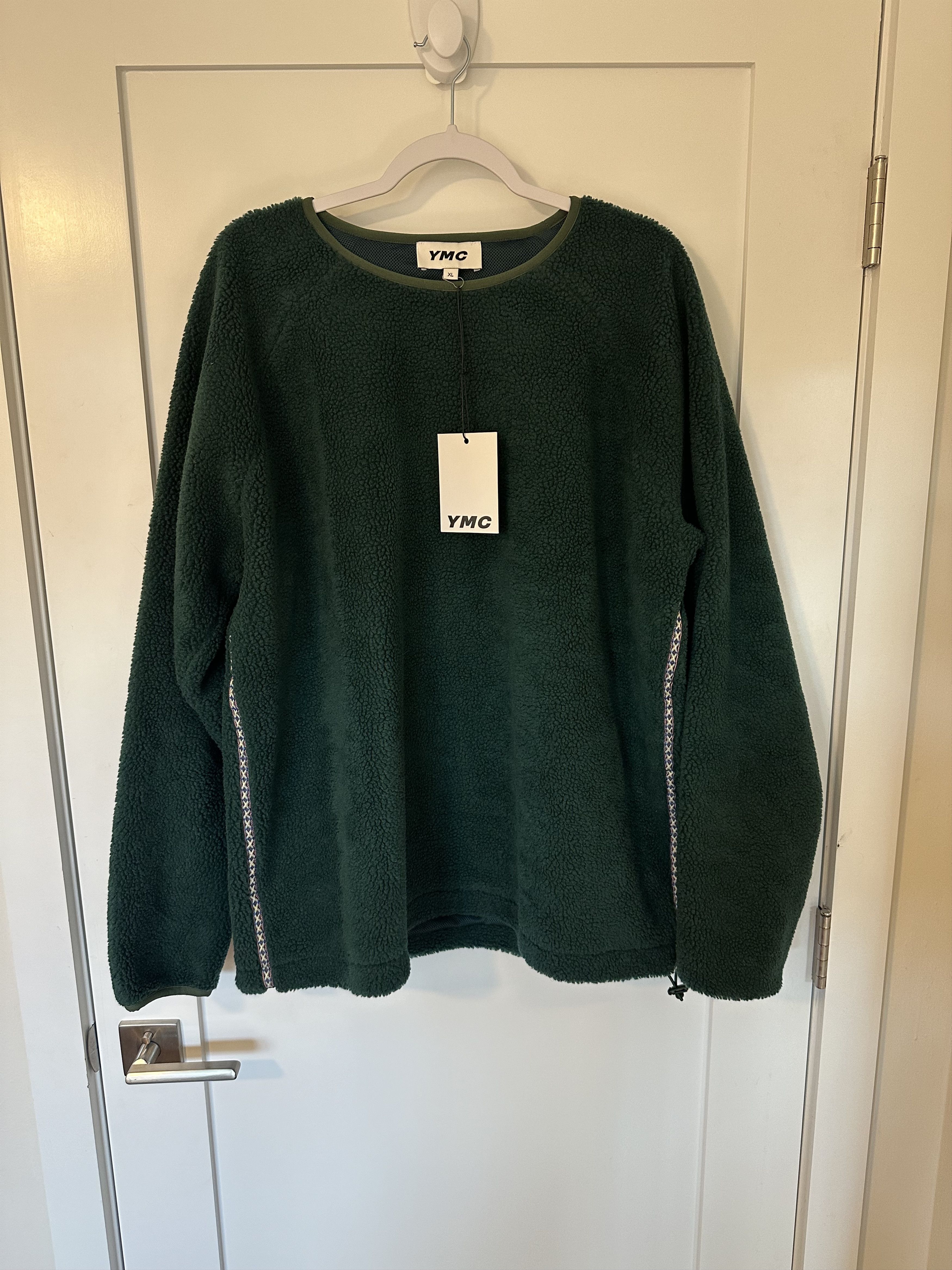 image of Ymc Fleece Top in Green, Men's (Size XL)