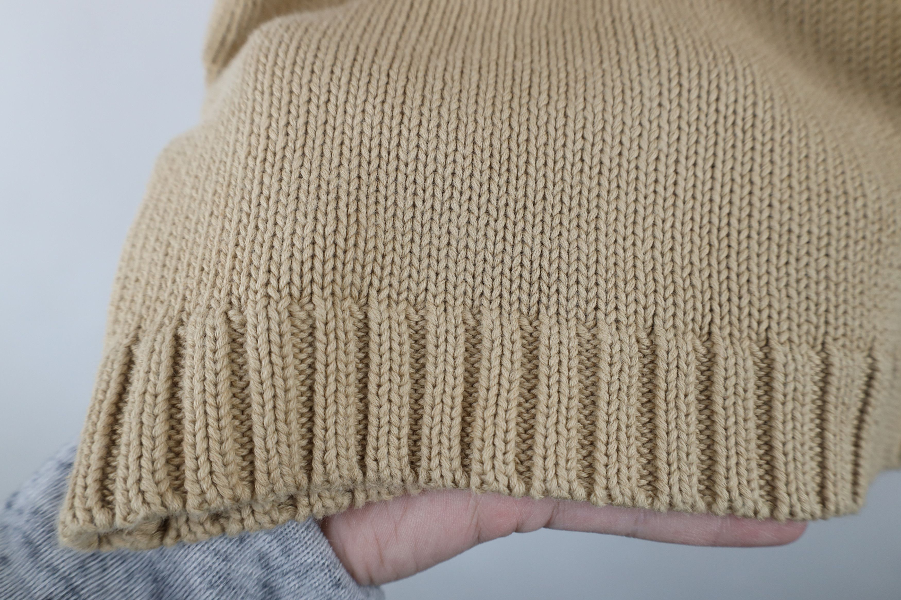 Ralph Lauren × Vintage Vintage 90s Ralph Lauren Cotton Ribbed Knit Full Zip Sweater Size L / US 10 / IT 46 - 13 Thumbnail