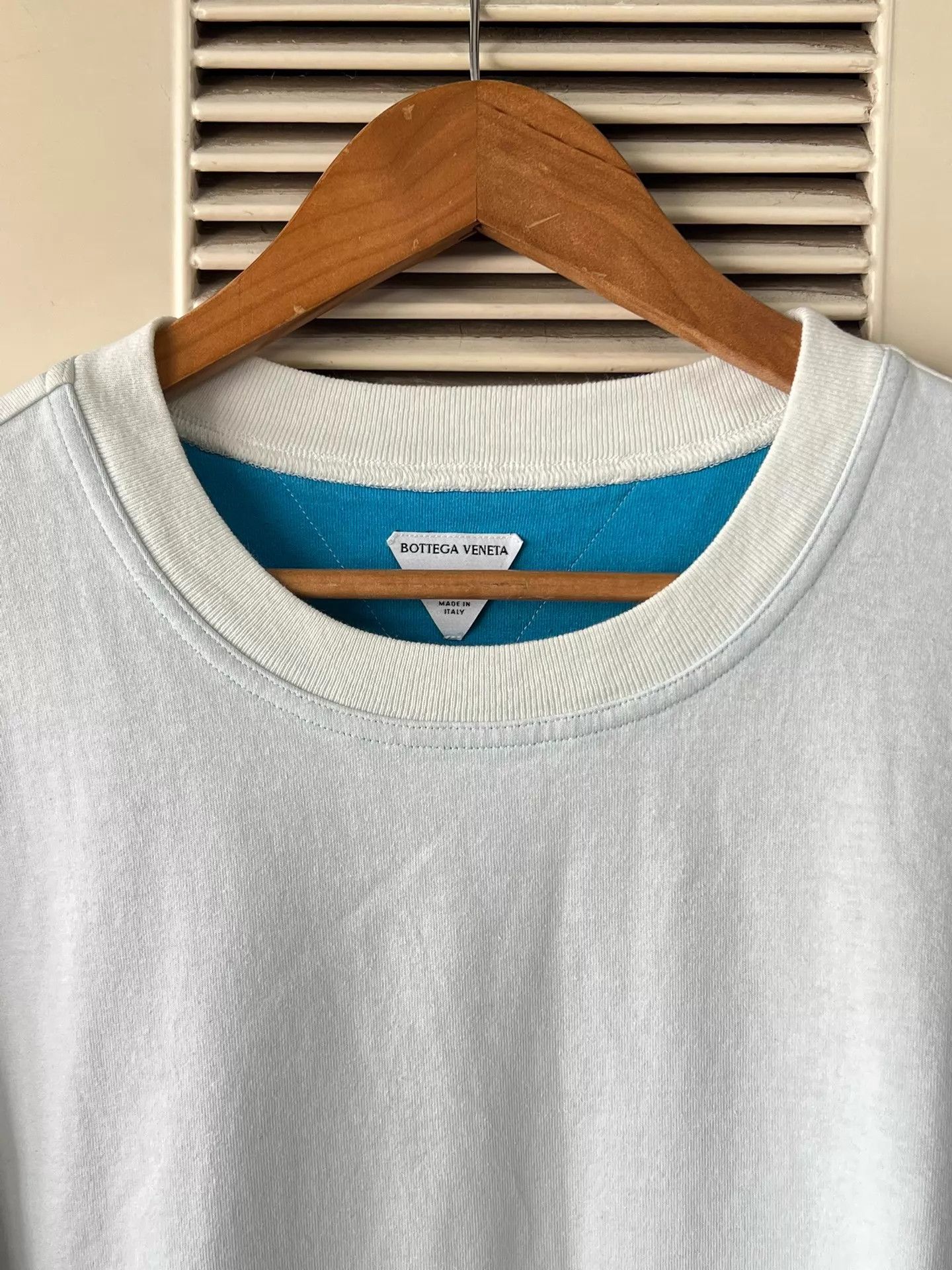 Bottega Veneta Bottega Veneta Double Layer Short-Sleeve Tee S Light Blue Size US S / EU 44-46 / 1 - 3 Thumbnail