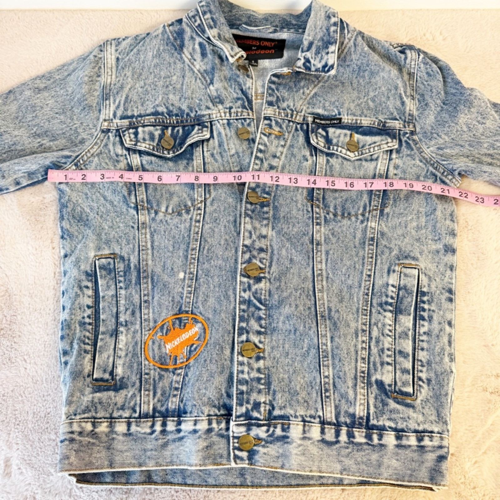 Members Only MEMBERS ONLY X NICKELODEON Denim Jacket 90’s Cartoon Collab Size S / US 4 / IT 40 - 10 Thumbnail