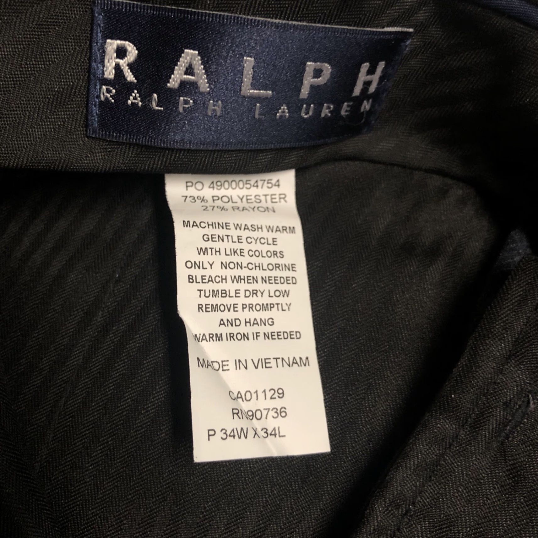 Ralph Lauren Ralph Lauren NWT Blue Dress Pants Mens 34x34 Dress Pants Regular 34 Blue Mens Regular Waist 34 Inseam 34 Classic Theme Size US 34 / EU 50 - 6 Thumbnail