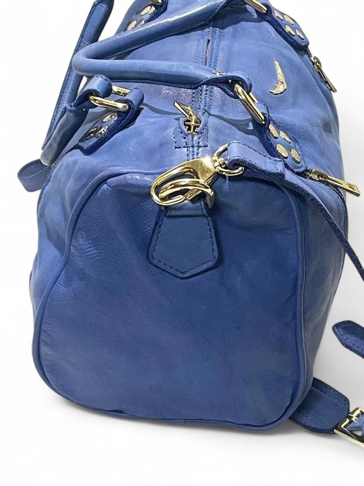 Zadig & Voltaire Zadig & Voltaire - Blue Leather Handbag Gold Hardware Size ONE SIZE - 3 Thumbnail