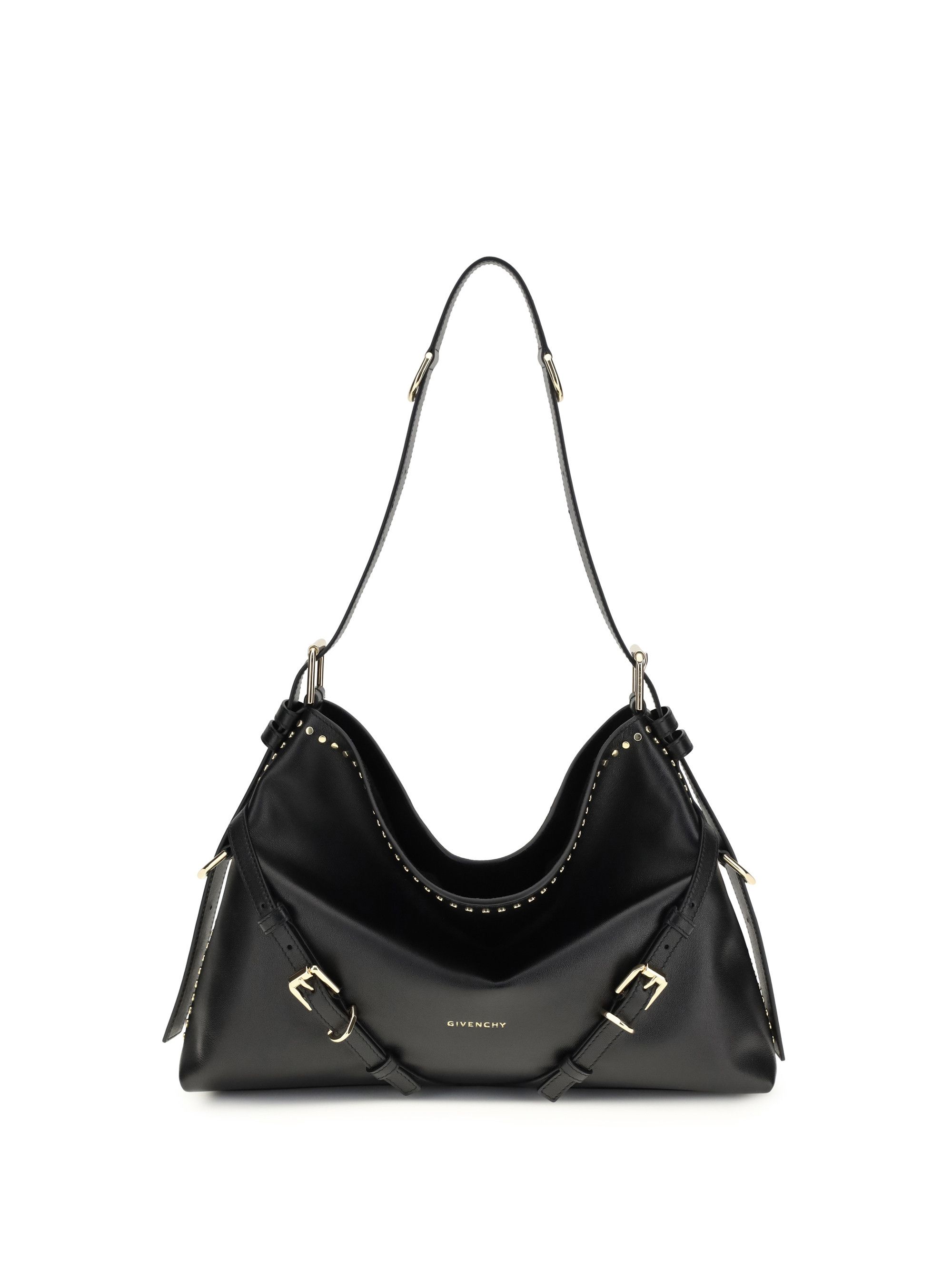 Givenchy Large Voyou Shoulder Bag in shiny leather Size ONE SIZE - 1 Thumbnail