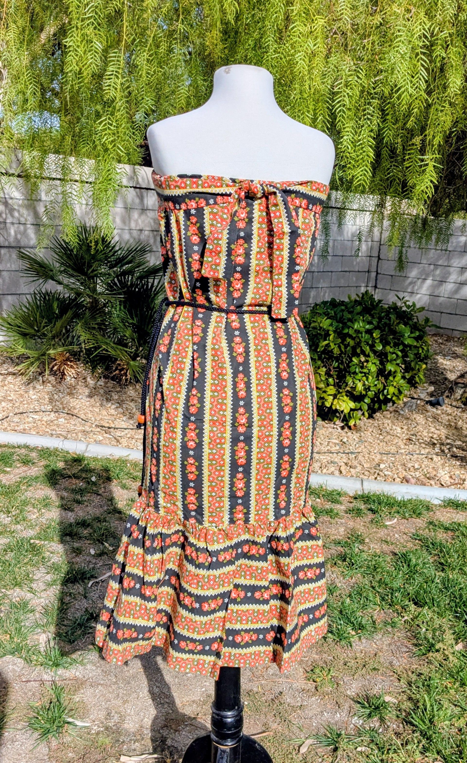 Vintage Retro Petite Small 1960's Print Pull-On Sz4 Dress/Skirt NOS Size S / US 4 / IT 40 - 3 Thumbnail