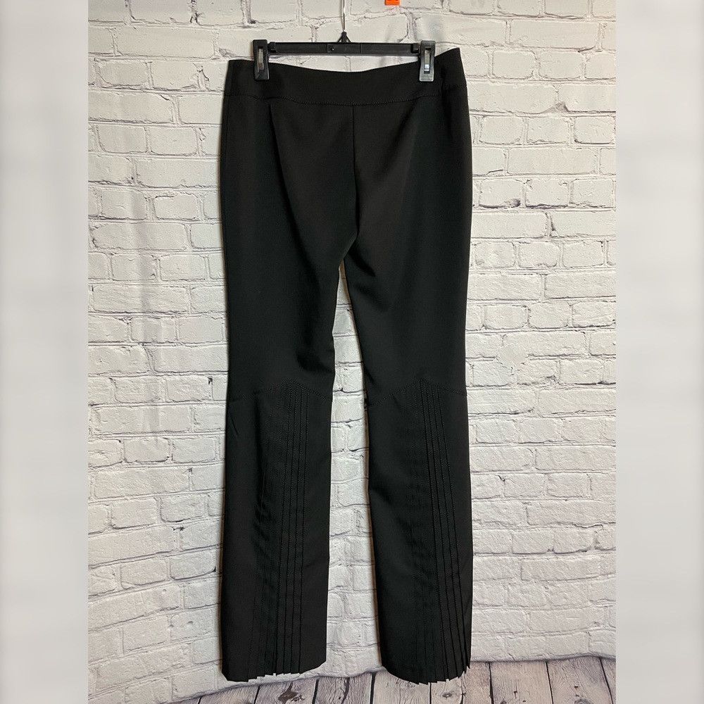 Laura Biagiotti Laura Biagiotti Roma Black Bootcut Pants With Pleated Made Size 34" / US 12 / IT 48 - 3 Thumbnail