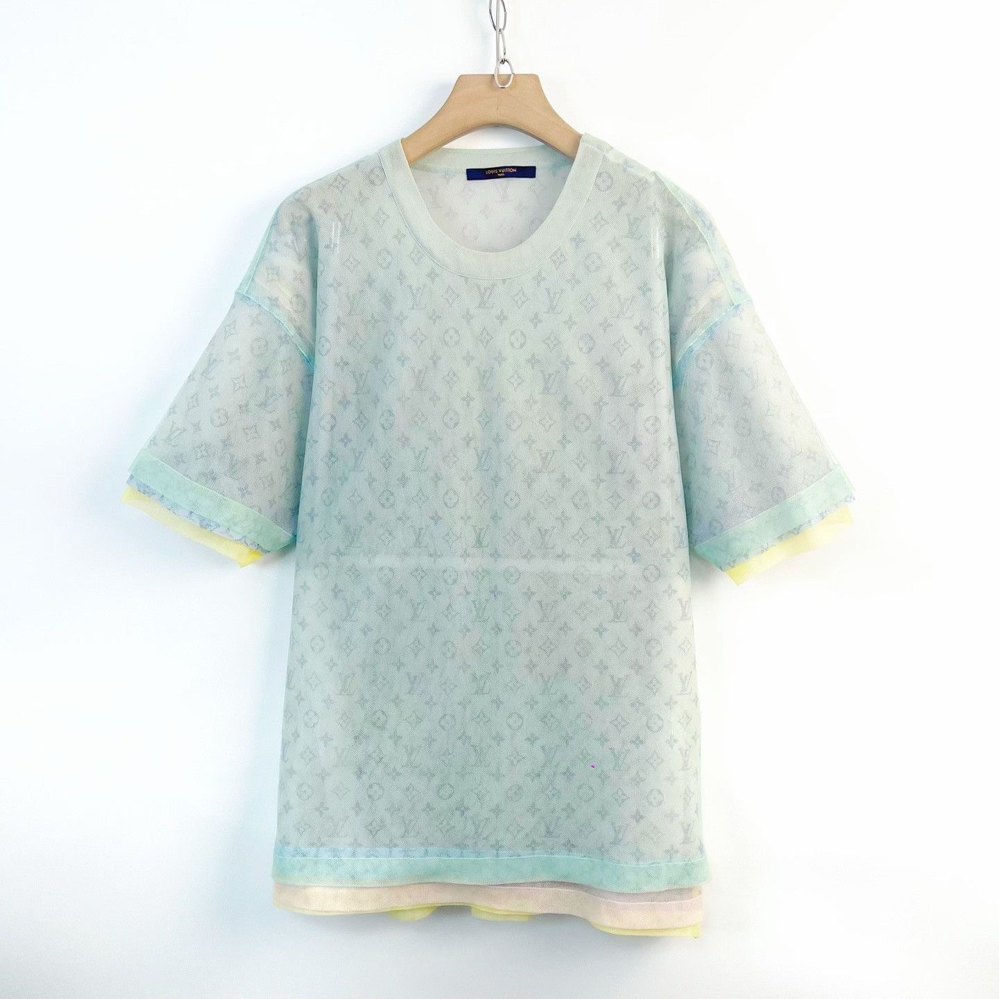 Louis Vuitton Louis Vuitton Organza All-Over Print Top Size L / US 10 / IT 46 - 1 Thumbnail