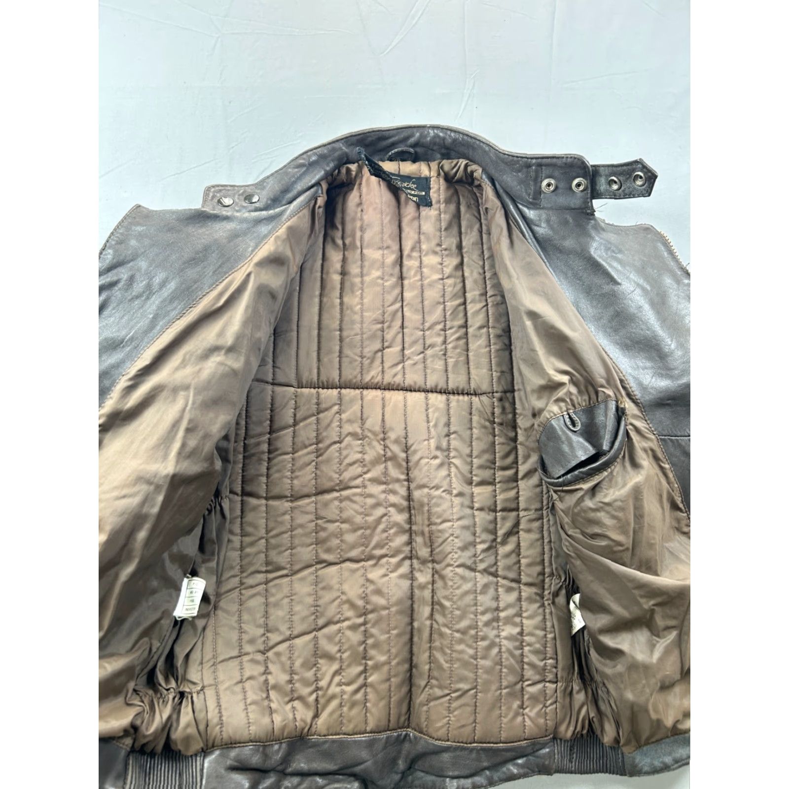 Harley Davidson VINTAGE Harley-Davidson Leather Jacket Mens 38 Brown Motorcycle Biker Jacket Size US XXS / EU 40 - 7 Thumbnail
