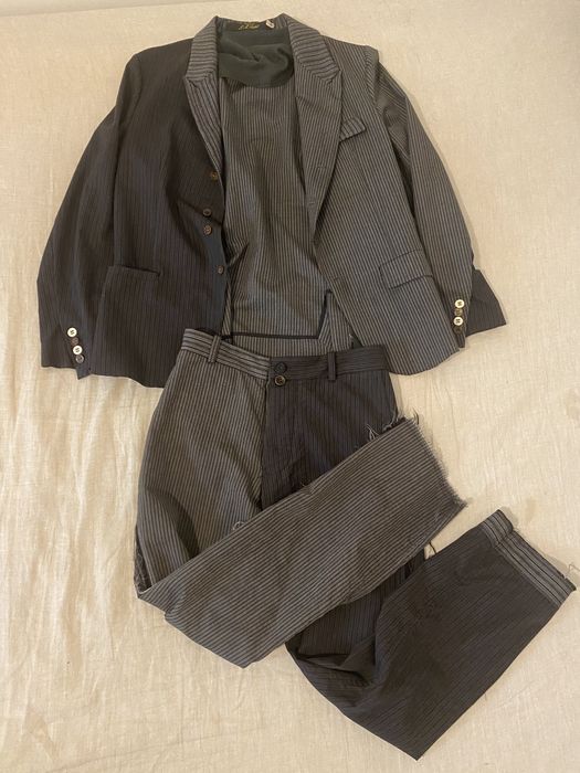 Archivio J.M. Ribot mismatched pinstripe blazer & trousers | Grailed