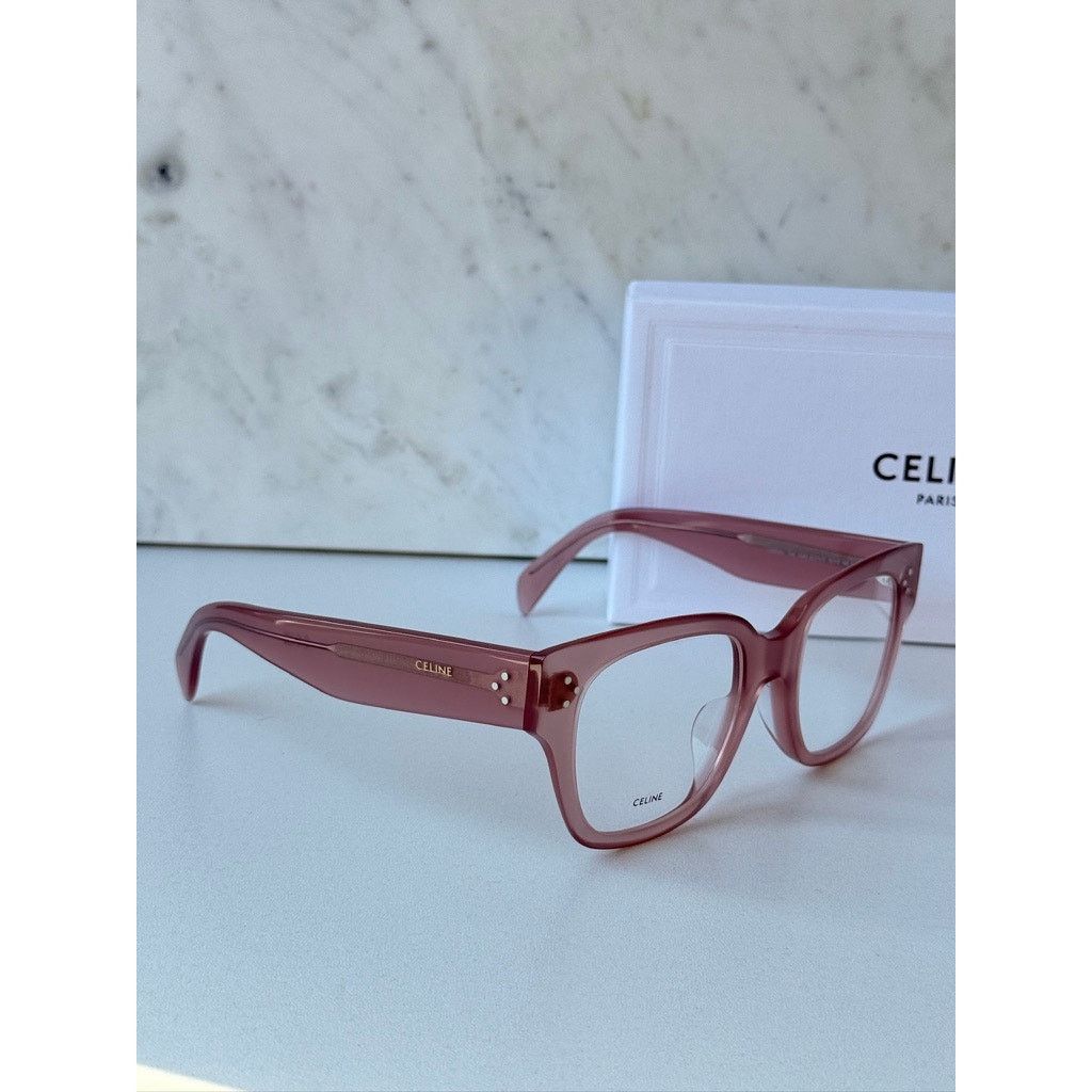 Celine NEW Celine CL50121I Triomphe Eyeglasses Frames Beige Size ONE SIZE - 7 Thumbnail