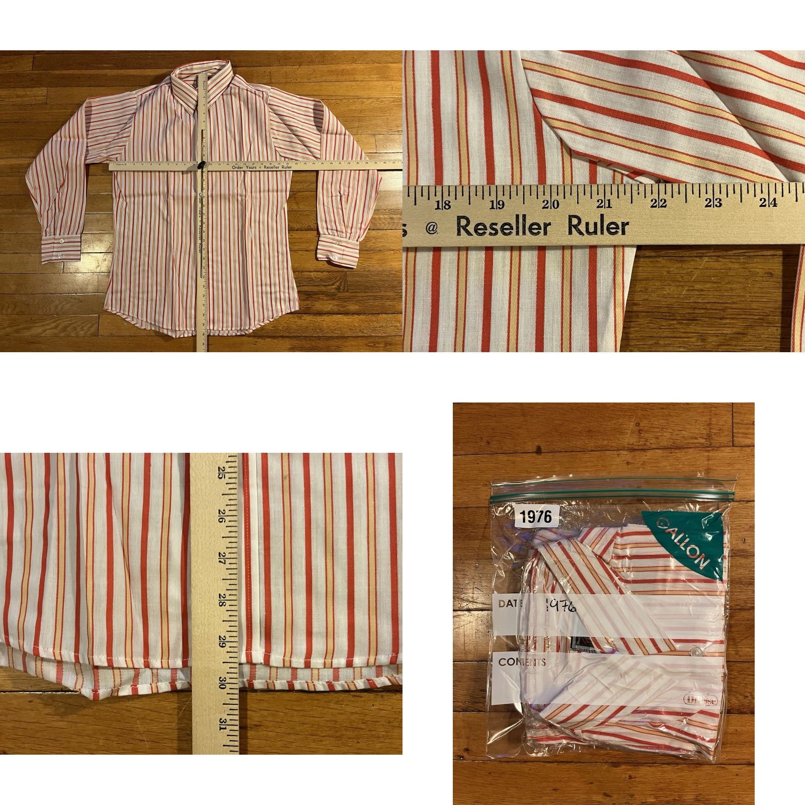 Vintage VINTAGE Peter Adam Disco Shirt Men’s L Striped 70s Size US L / EU 52-54 / 3 - 8 Thumbnail