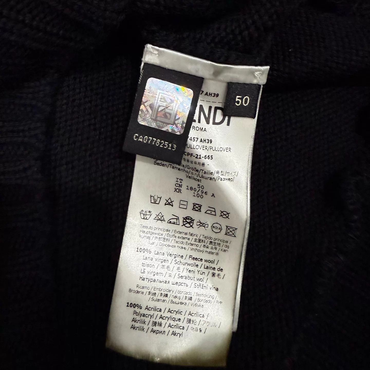 Fendi Fendi x Noel Fielding Printed Crew Knit 50 99 New Size US M / EU 48-50 / 2 - 4 Thumbnail