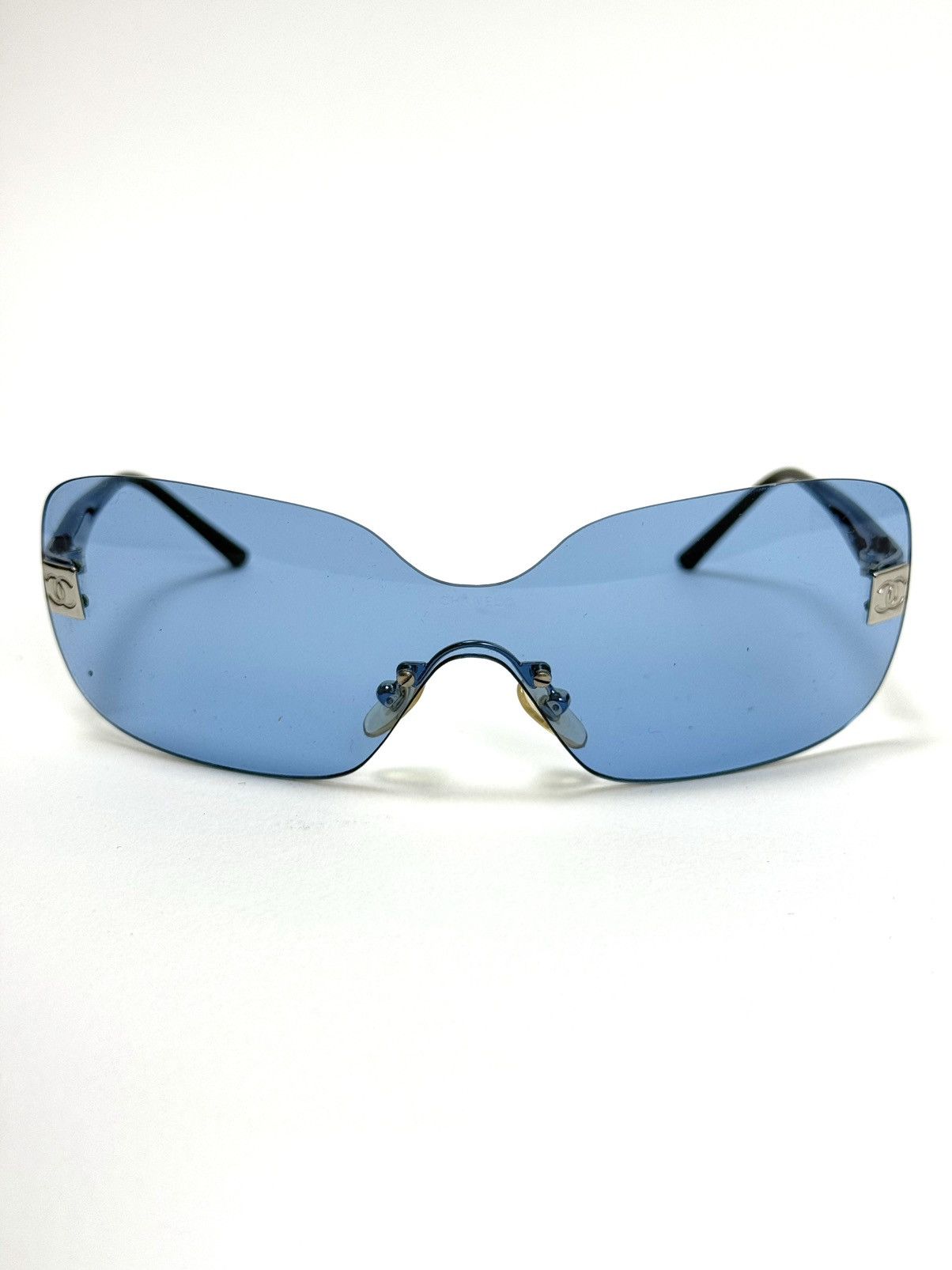 Chanel MONOLENS BLUE CHANEL SUNGLASSES Size ONE SIZE - 2 Thumbnail
