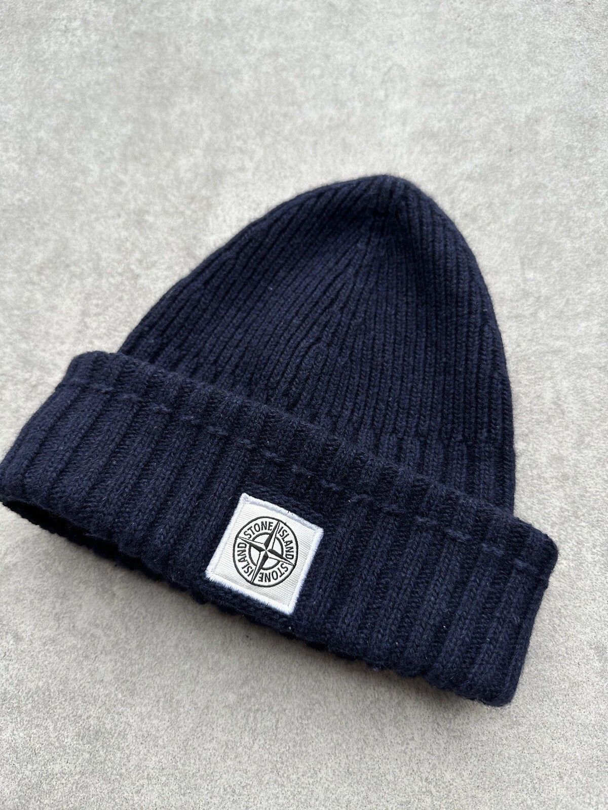 Stone Island Stone Island Junior Knit Beanie Hat Size 2 Size ONE SIZE - 2 Thumbnail