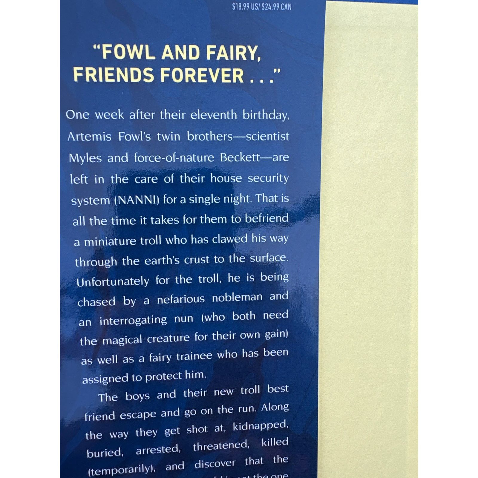 Disney Fowl Twins Book 1 Eoin Colfer Hardcover YA Fantasy Size ONE SIZE - 3 Thumbnail